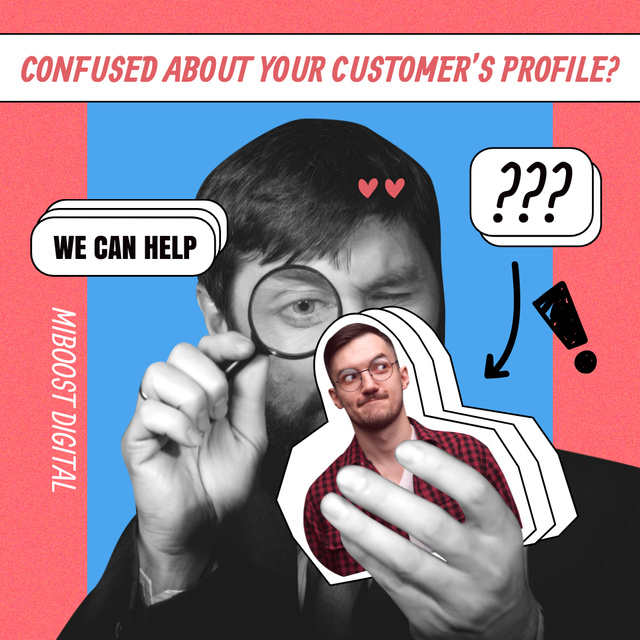 Funny Joke about Customer's Profile Instagram – шаблон для дизайну