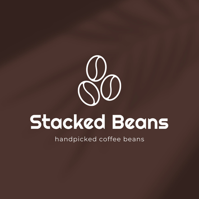 Exquisite Flavors Of Coffee Beans Logo Design Template
