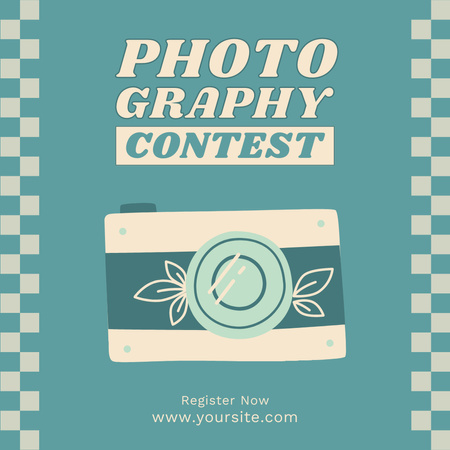 Photography Contest Announcement With Registration Instagram Design Template