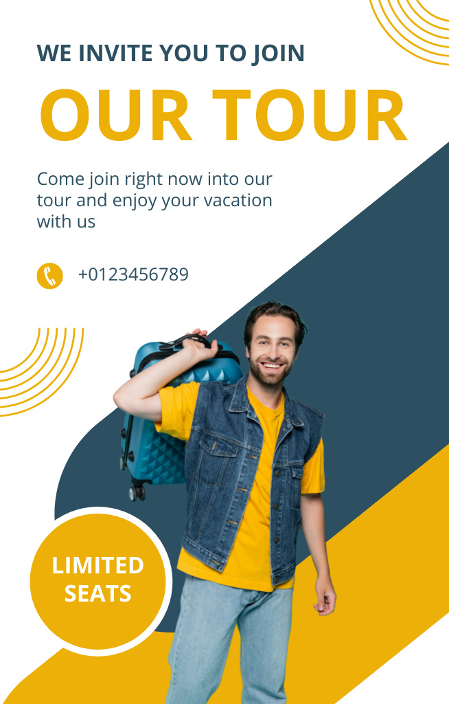 Limited Offer of Trip Invitation 4.6x7.2in Design Template