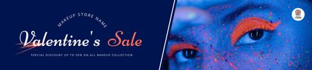 Designvorlage Valentinstag-Make-up-Sale für Ebay Store Billboard