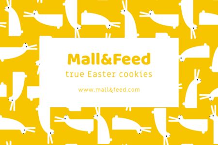 Easter Cookies Offer Label Design Template