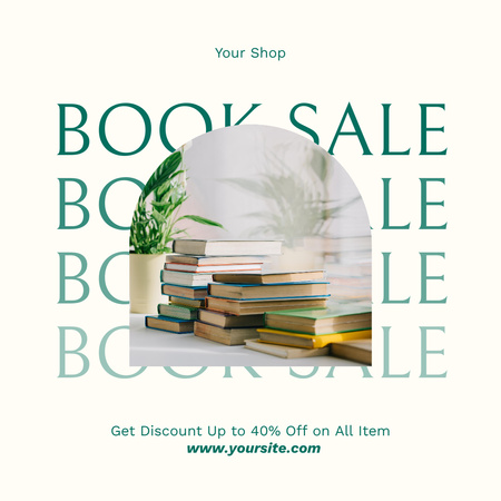 Modèle de visuel Book Special Sale Announcement - Instagram