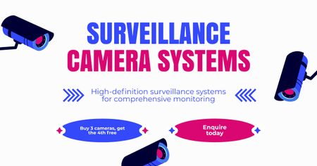 Platilla de diseño CCTV Configuration Services Facebook AD