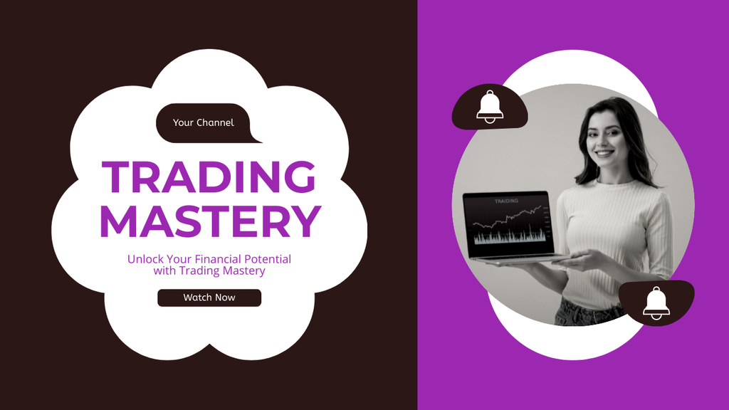 Modèle de visuel Unlocking Financial Potential with Trading Mastery - Youtube Thumbnail