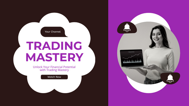 Unlocking Financial Potential with Trading Mastery Youtube Thumbnailデザインテンプレート