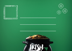 Wishing Happy St. Patrick's Day With Pot of Gold
