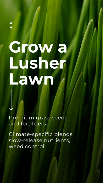 Expert Lush Lawn Services Packages Instagram Story Design Template