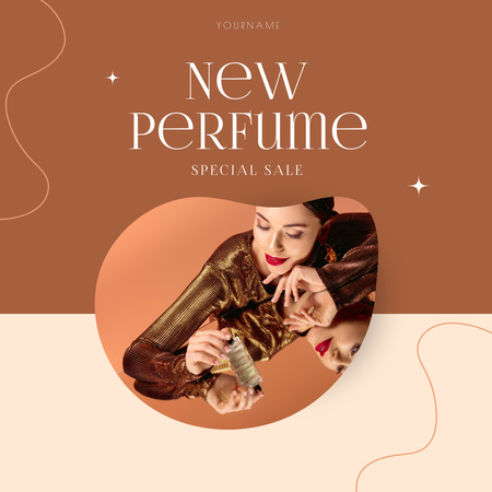 Plantilla de diseño de Special Sale of New Fragrance Instagram 
