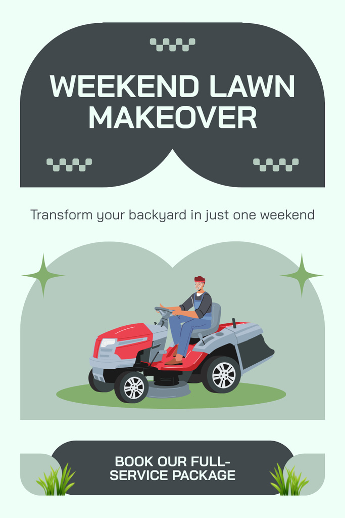Lawn Makeover with Modern Mowers Pinterest – шаблон для дизайну