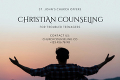 Christian Church Counseling for Trouble Teenagers at Pink Sunset