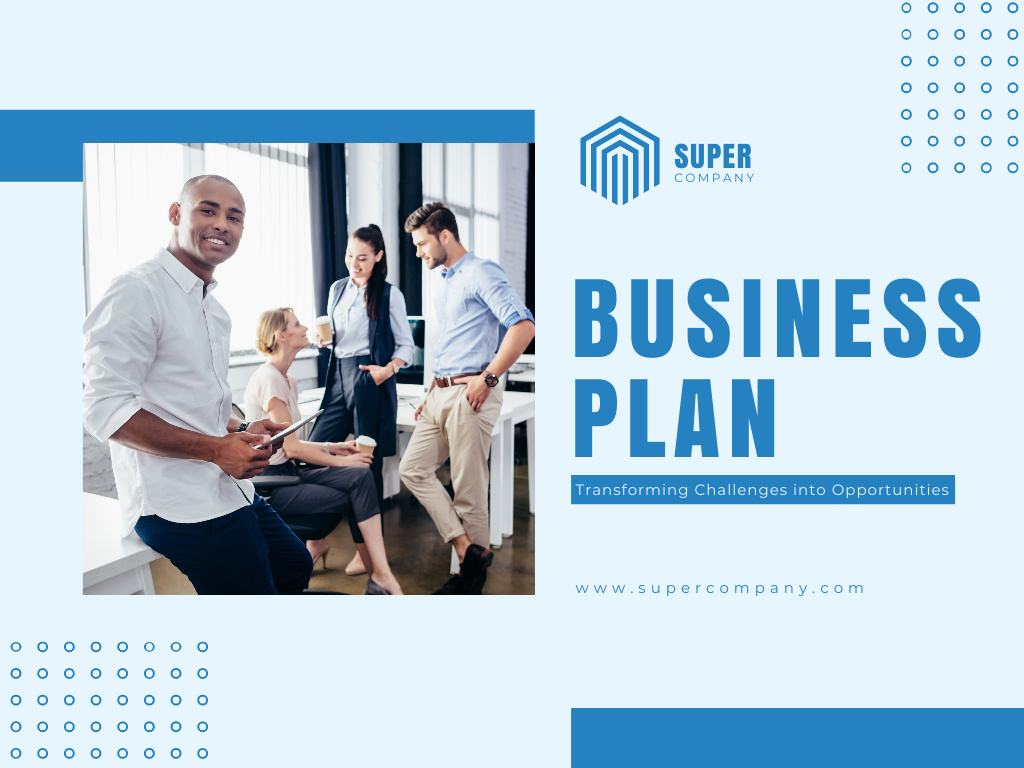 Excellent Business Plan With Teamwork And Summary Presentation Tasarım Şablonu