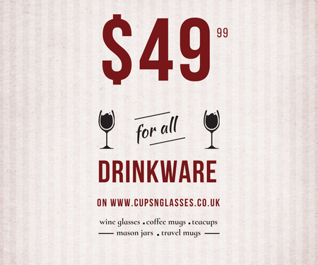 Найкраща цінова пропозиція на всі напої Large Rectangle – шаблон для дизайну