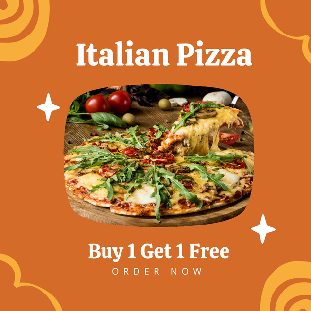 Italian Pizza Special Offer Instagram – шаблон для дизайну