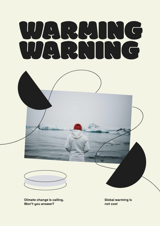 Global Warming Awareness Poster tervezősablon