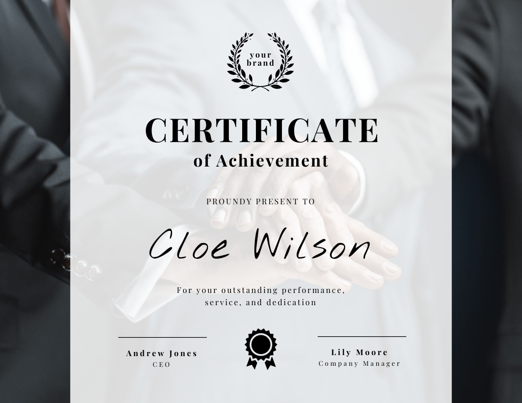 Award for Achievement and Performance Certificate – шаблон для дизайна