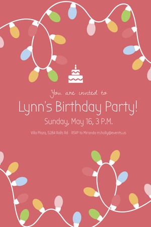 Designvorlage Birthday Party Entertainment für Flyer 4x6in