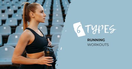 Types of running workouts Facebook AD Design Template
