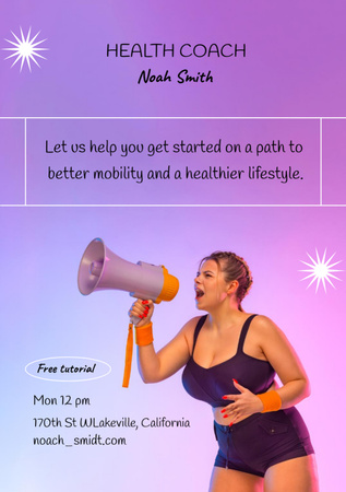 Health Coach Services Offer Flyer A5 Design Template