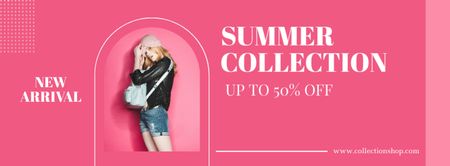 New Arrival Summer Collection Facebook cover Design Template