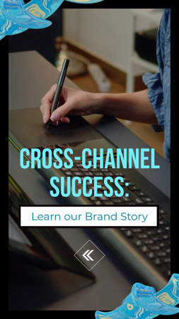 Template di design Successo cross-channel e promozione della storia del marchio TikTok Video