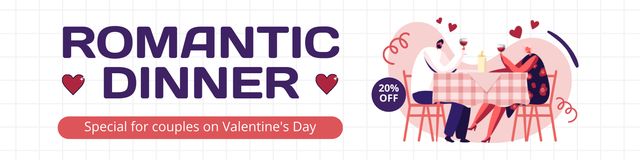 Special Dinner For Couples At Reduced Price Due Valentine's Day Twitter – шаблон для дизайну
