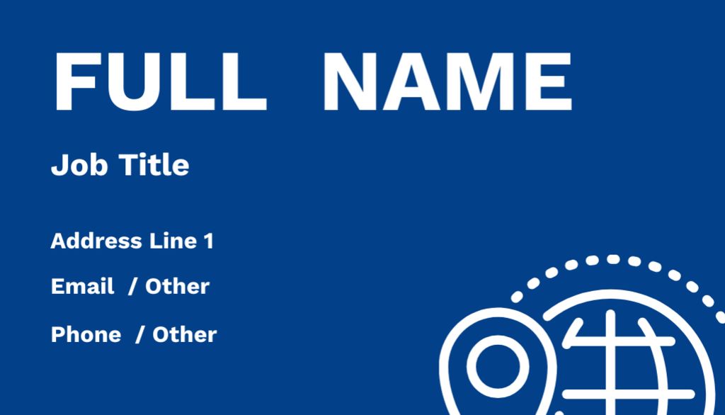 Modèle de visuel Compact Staff Identity Particulars - Business Card US