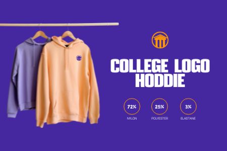 College Apparel and Merchandise Labelデザインテンプレート