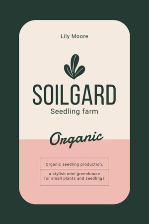 Seedling Farm Ad Pinterest Design Template