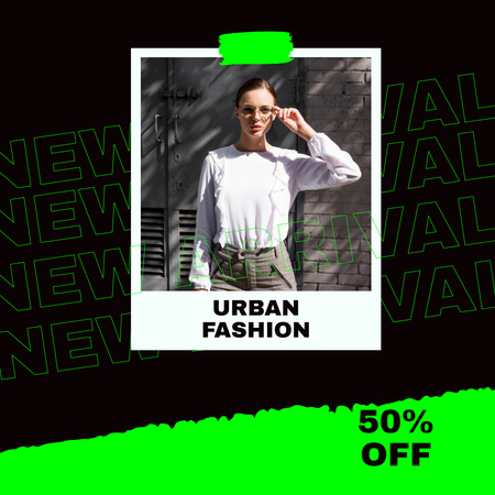 New Arrival of Urban Fashion Instagram Design Template