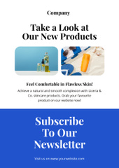 Beauty and Skincare Products Blue