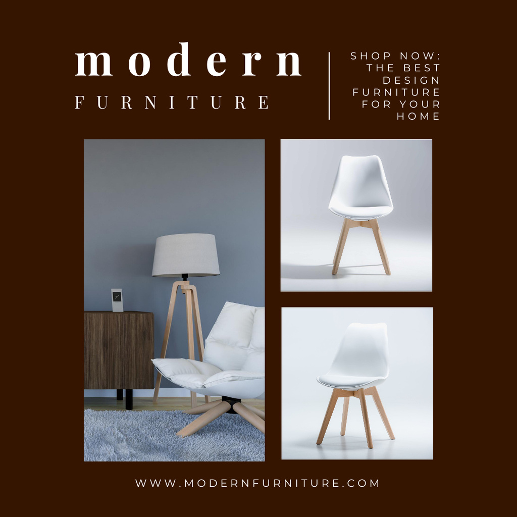 Modern Furniture In The Online Shop Instagram Šablona návrhu