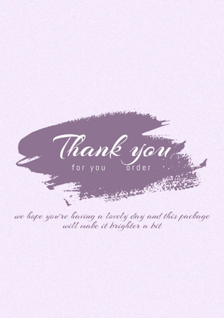 Thankful Phrase on Bright Pattern Postcard A5 Vertical Design Template
