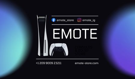 Gaming Gear Shop Ad Business card Design Template