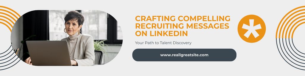Compelling Recruiting Service Offer LinkedIn Cover Design Template