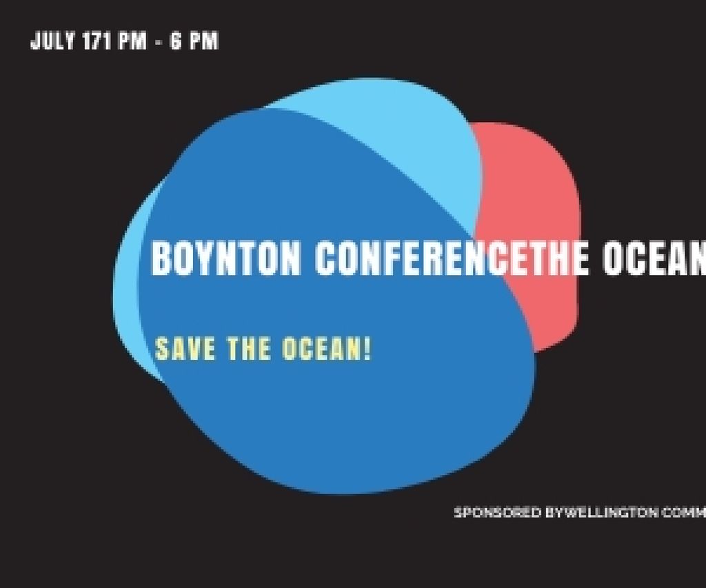Boynton conference the ocean is in danger Medium Rectangle Modelo de Design