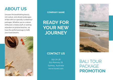 Summer Tour to Bali Brochure Design Template