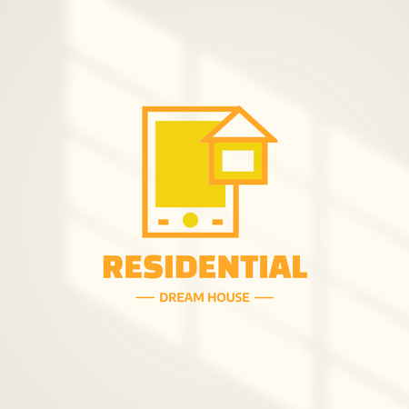 Ontwerpsjabloon van Logo 1080x1080px van Residential House Services Offer