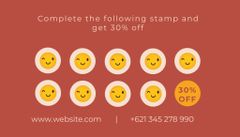 Multipurpose Red Loyalty Offer with Emoticons