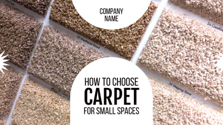 Platilla de diseño Tips About Choosing Carpet Flooring For Small Interiors Full HD video