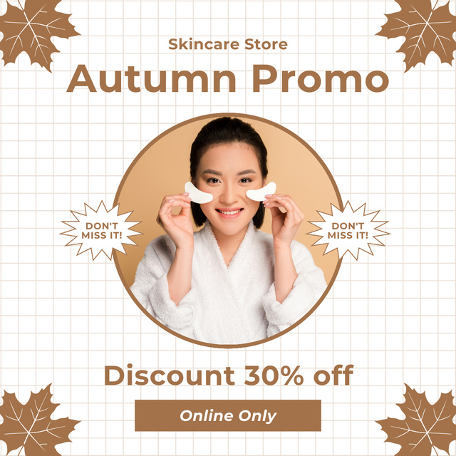 Moisturizing Skincare Products With Discounts Offer Instagram AD – шаблон для дизайна