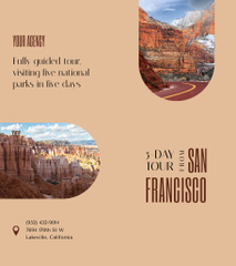 Travel Tour to San Francisco on Beige