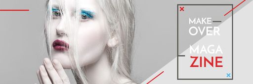 Fashion Magazine Ad With Girl In White Makeup EmailHeaders