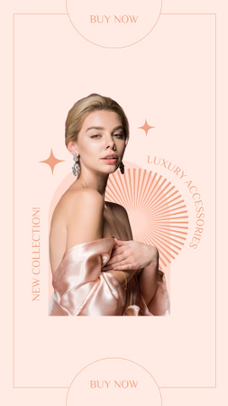 Platilla de diseño Woman in Tender Pink Dress Instagram Story