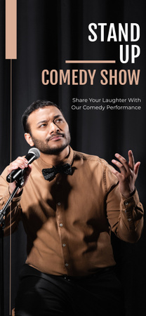 Talented Performer on Comedy Show Snapchat Geofilter Design Template