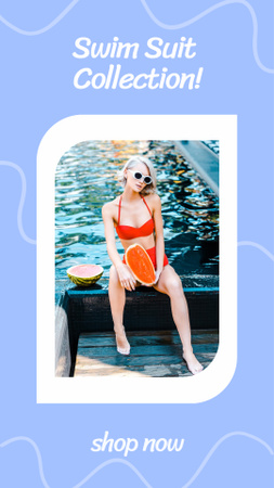 Swimsuits Collection Ad Instagram Story Design Template