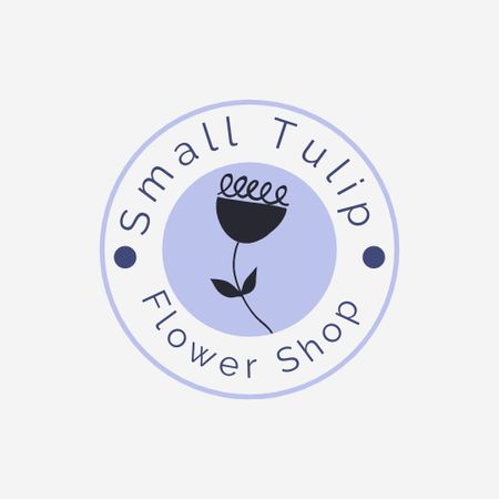 Platilla de diseño Flower Shop Services Offer Logo