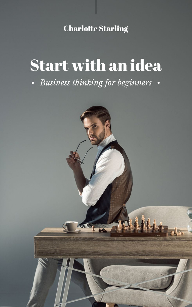 Suggestion Ideas for New Businessmen Book Cover Tasarım Şablonu