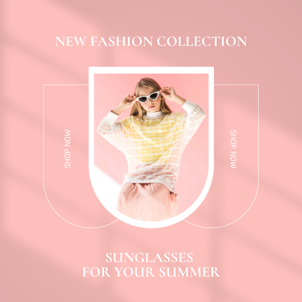 Template di design Sunglasses Collection Advertising Instagram