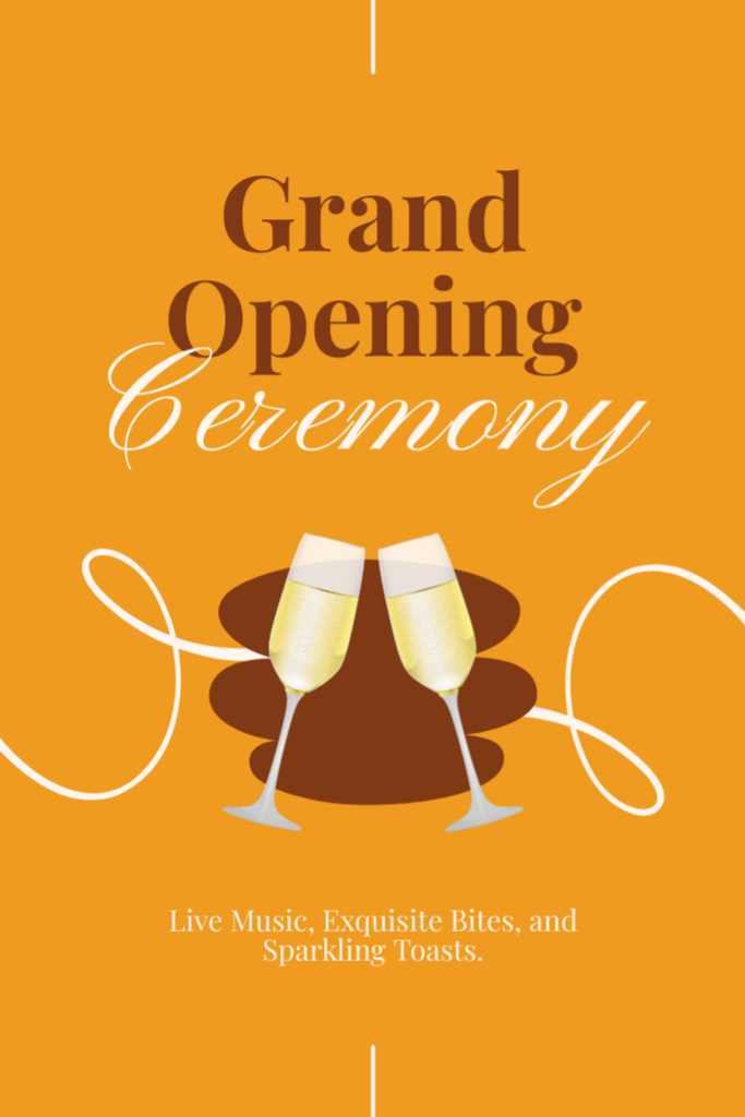 Grand Opening Ceremony With Toasting Tumblr Design Template